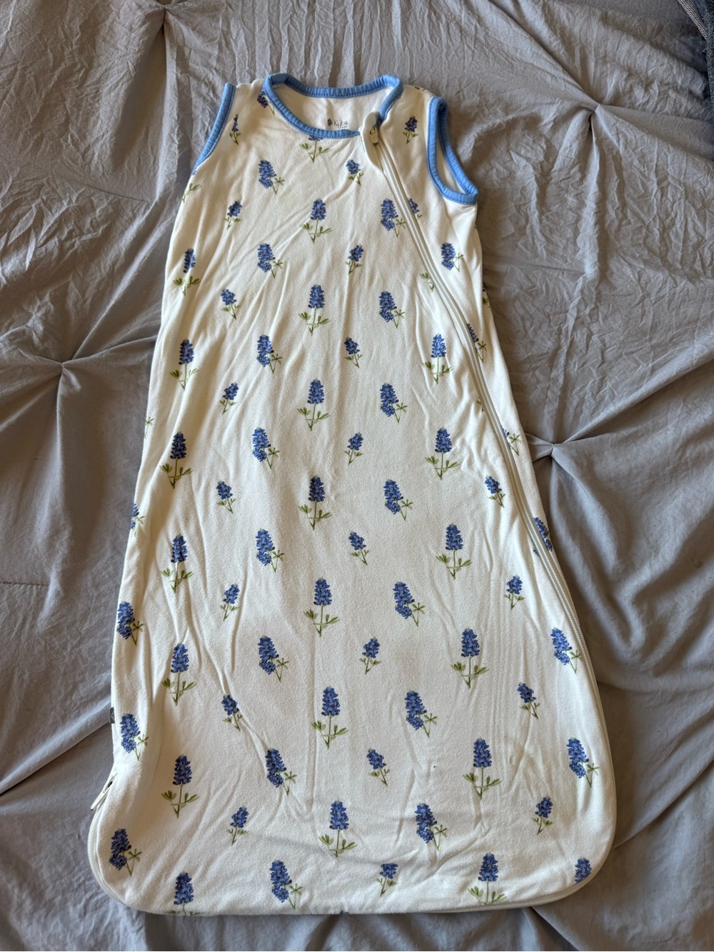 Kyte BABY Sleep Sack with Blue Floral Print